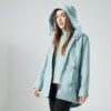 Women's Sweater Coat Zipper Cardigan Hooded Warm Three-in-one Shell Jacket