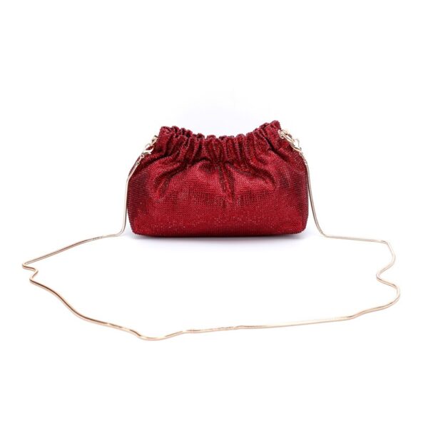 Diamond multi-color rhinestone handbag for women's crossbody evening wear bag - Image 5
