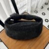 Crystal diamond inlaid diamond carrying small bag with knots, half moon shaped underarm women's bag - Image 8