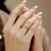 Pure 18K Jinrege Light Luxury Wide Version Fashion Ring - Image 2