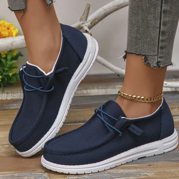 Round Toe Canvas Sneakers – Image 7