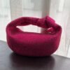 Crystal diamond inlaid diamond carrying small bag with knots, half moon shaped underarm women's bag - Image 2