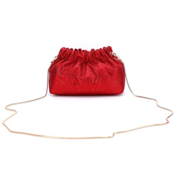 Diamond multi-color rhinestone handbag for women's crossbody evening wear bag - Image 13