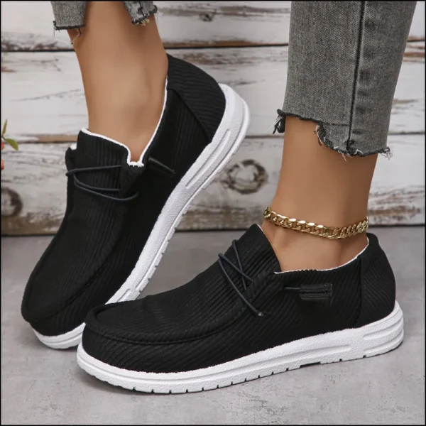 Round Toe Canvas Sneakers – Image 9
