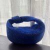 Crystal diamond inlaid diamond carrying small bag with knots, half moon shaped underarm women's bag - Image 12