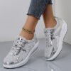 Women's Fashionable Thick Bottom Mesh Elevator Breathable - Image 5